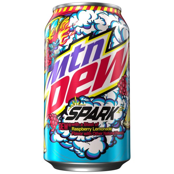 Mountain Dew Soda. Spark Raspberry Lemonade. 12 Fl Oz Cans (Pack of 12) - Image 4