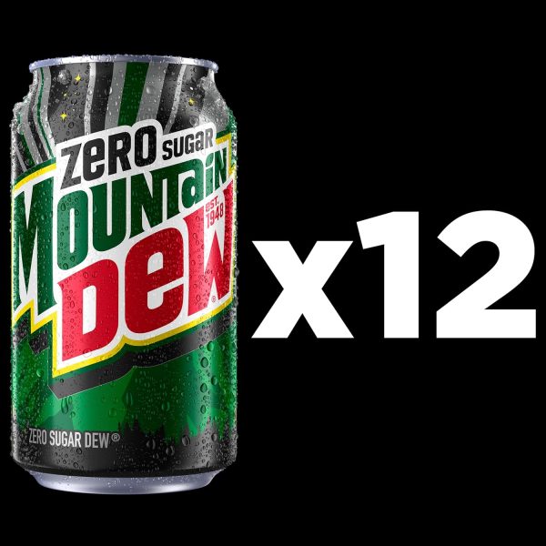 Mountain Dew Zero Sugar Soda. 12 Fl Oz Cans (Pack of 12) - Image 3