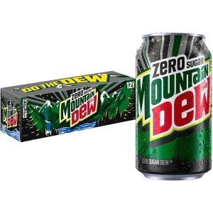 Mountain Dew Zero Sugar Soda. 12 Fl Oz Cans (Pack of 12)