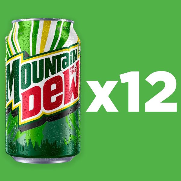 Mountain Dew Soda. 12 Fl Oz Cans (Pack of 12) - Image 3