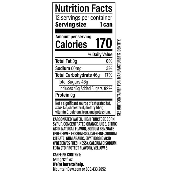 Mountain Dew Soda. 12 Fl Oz Cans (Pack of 12) - Image 2