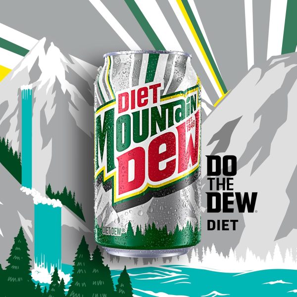 Diet Mountain Dew Soda. 12 Fl Oz Cans (Pack of 12) - Image 5