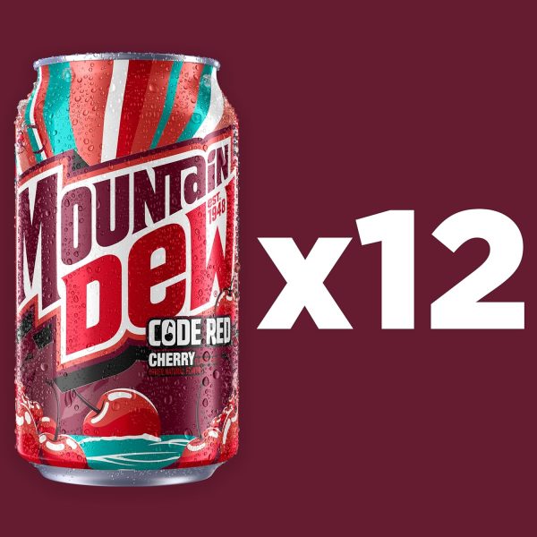 Mountain Dew Code Red Cherry. 12 Fl Oz Cans (Pack of 12) - Image 3