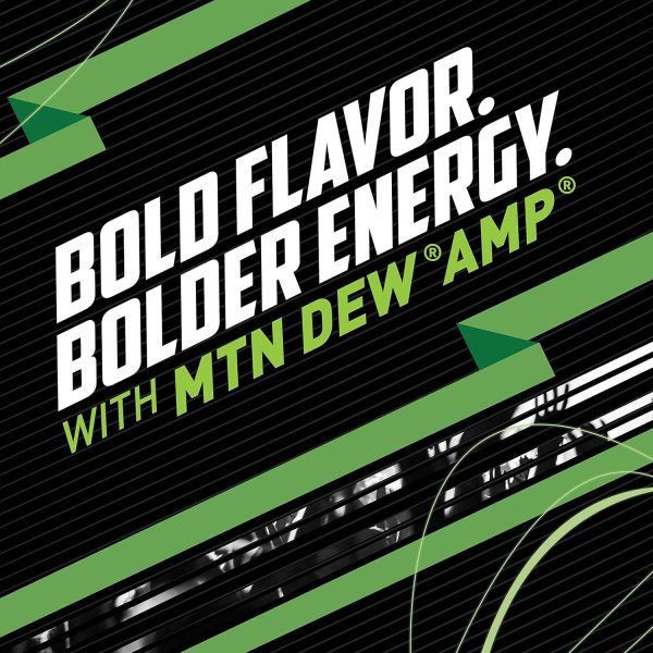 Mtn Dew AMP Energy. Original. Energy Drink with Caffeine. B Vitamins. 16 Fl Oz (Pack of 12) - Image 4