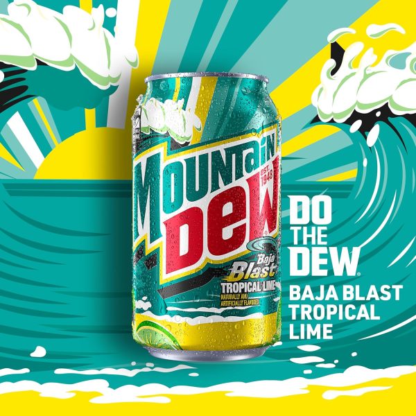 Mountain Dew Baja Blast Cans. 12 Fl Oz Cans (Pack of 12) - Image 5