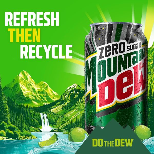 Mountain Dew Zero Sugar Soda. 12 Fl Oz Cans (Pack of 12) - Image 7
